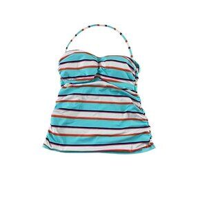 Tommy Bahama Women's Halter Neck Stripe Tankini - Small